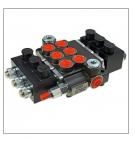 3-section hydraulic manifold, electrically controlled 24V